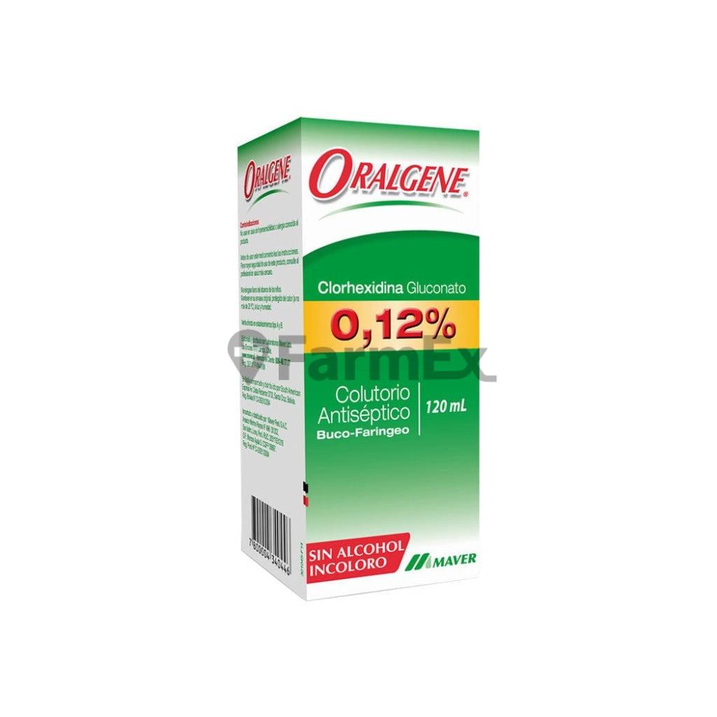 Oralgene 0,12 % Colutorio Antiséptico x 120 ml "Ley Cenabast" Maver